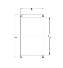 Подшипник Серия K и KT (подшипники без колец) Подшипник K 20x24x17 по выгодным ценам Кызыл