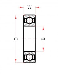 Подшипник Высокотемпературные подшипники Подшипник 6004 BHTS ZZ C4 220°-250° (BECO) по выгодным ценам Кызыл